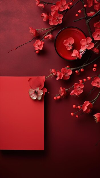 Red paper envelope with golden representing luck and joy in Chinese tradition AIgenerated content