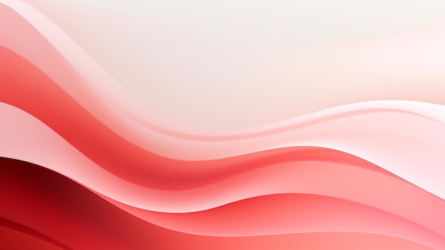 Красный пастельный абстрактный фон с гладкими динамическими волнами