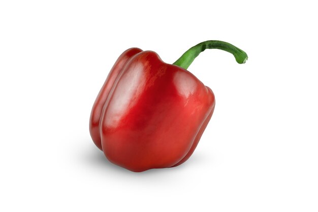 Red pepper isolated on white background