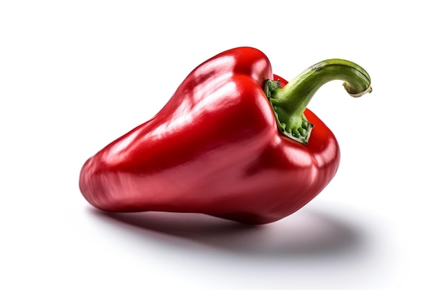 Red pepper in transparent background AI