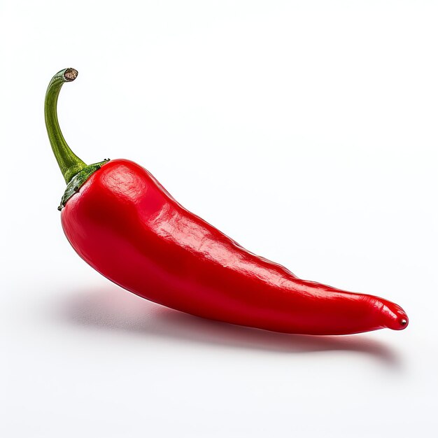 Photo a red pepper on a white background