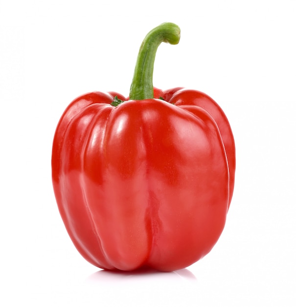 Photo red pepper over white background