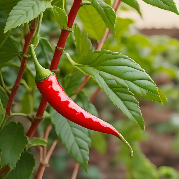 Photo a red pepper with a white spot on it