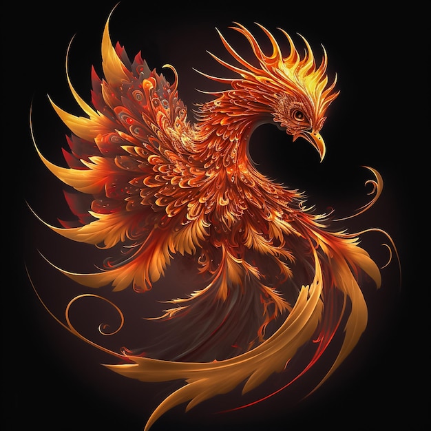 Red phoenix AI Generated