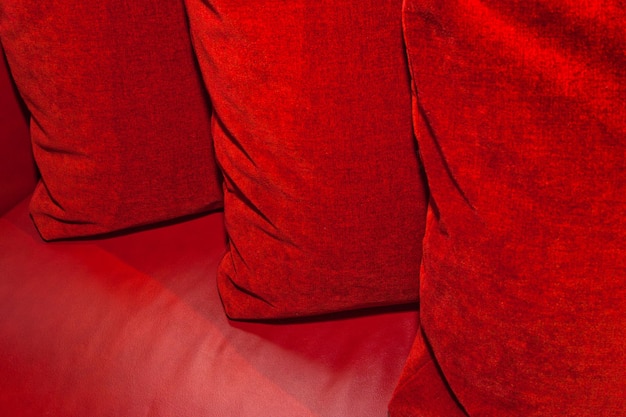 Red pillows