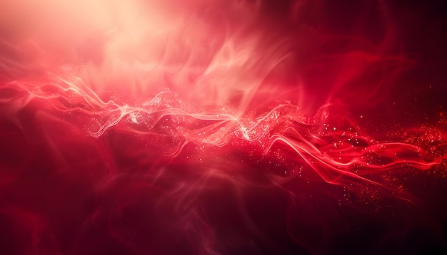 red and pink smoke with a red background