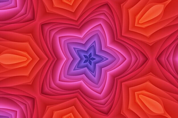 Red pink yellow color abstract flower background