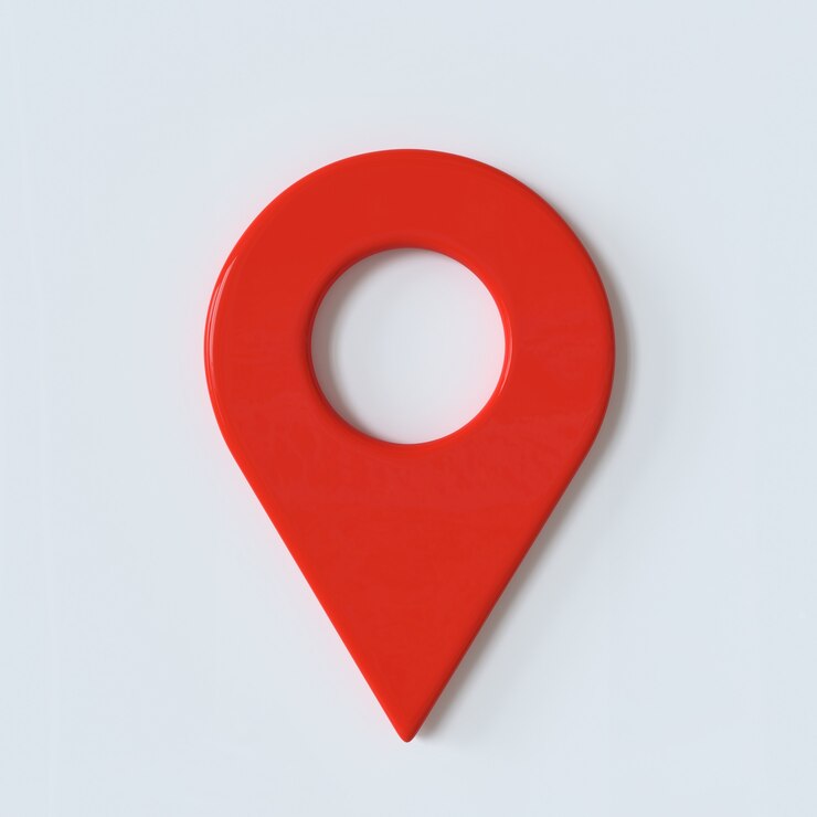 Photo red pinpoint symbol with 3d effect
red geo pin as logo on white background