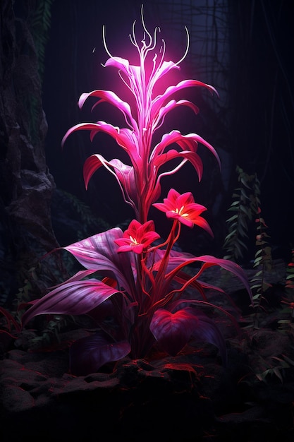 red plant nature