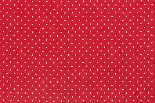 Red polka dot fabric