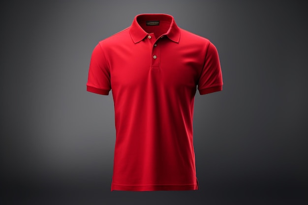 Premium AI Image | Red_Polo_Classic_Timeless_Mockup