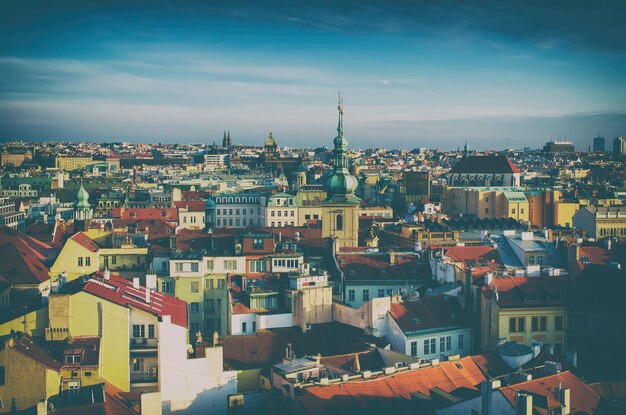 Red Prague roofs