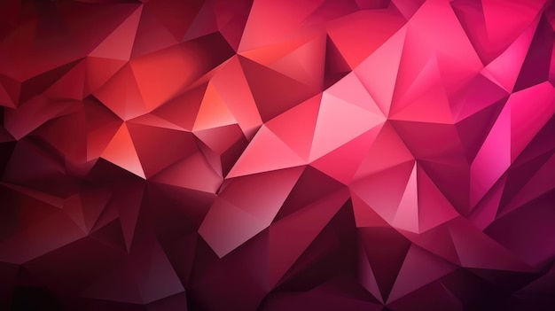 A red and purple triangle background with a white triangle in the center.