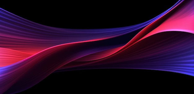 A red and purple wave is shown against a black background.