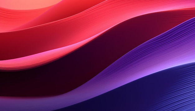 Red and purple waves in a dark room