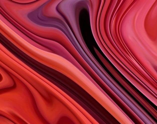 Red and purple waves in a spiral