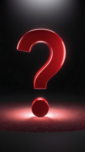 Photo red question mark icon