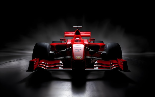 Photo a red race car with the number 10 on the side