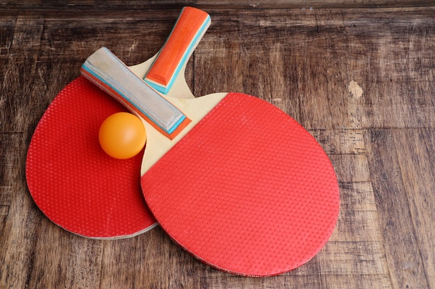 Red racket table tennis