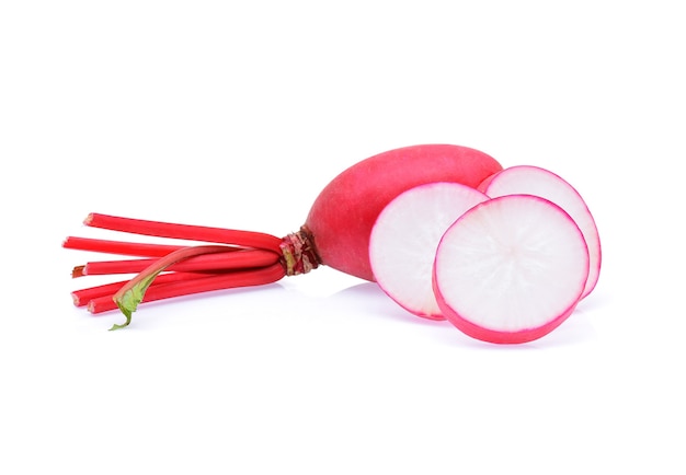 Red radish isolated