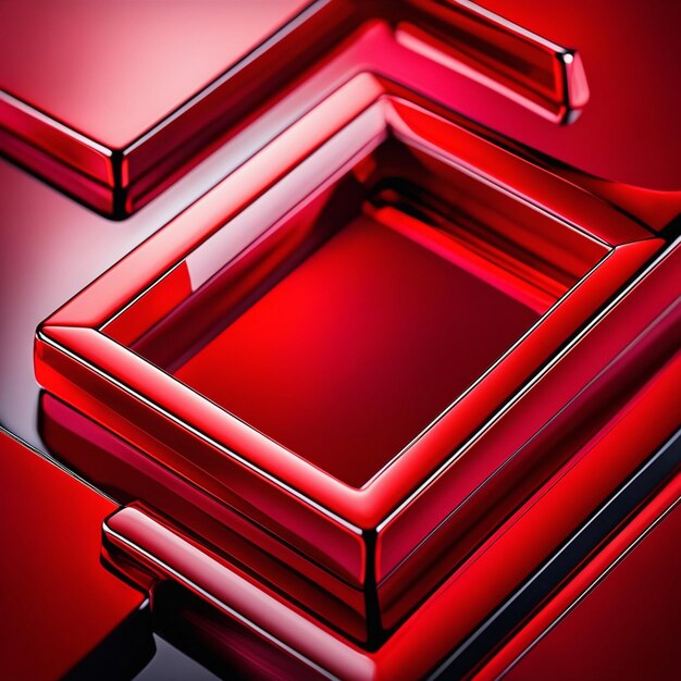 Красный прямоугольник в форме абстрактного фона