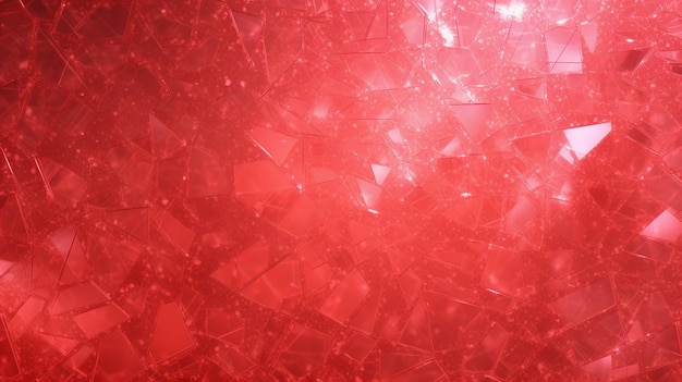 Red and red diamonds in a glass