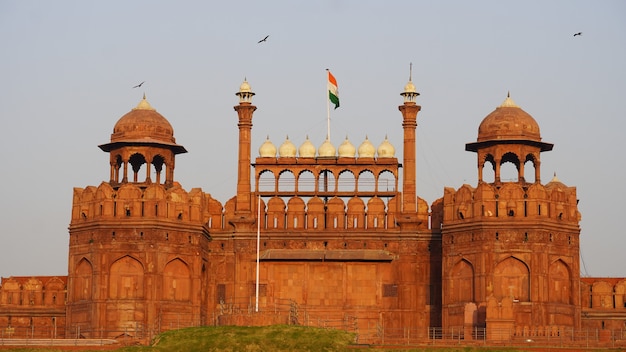 Forte rosso rosso nell'immagine di delhi