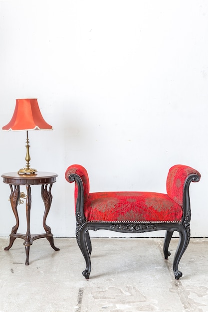 Red Retro Chair Lamp