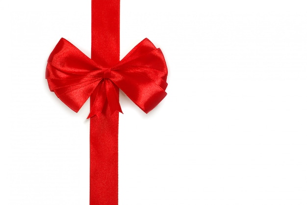 red ribbon with bow
