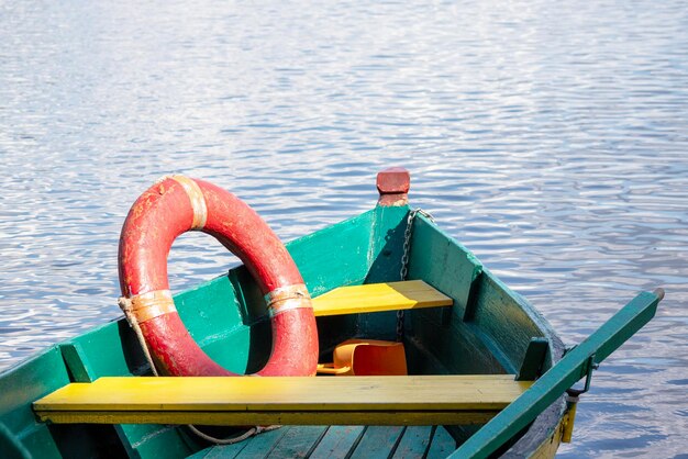 the red ring on the boat