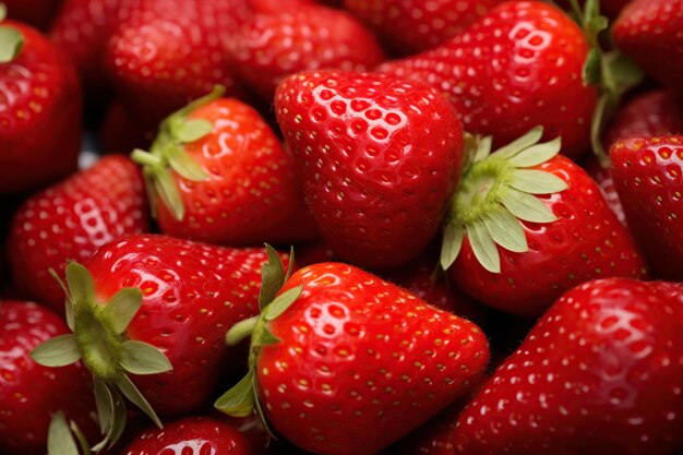 Red ripe strawberry background