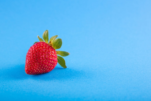 Red ripe strawberry isolated