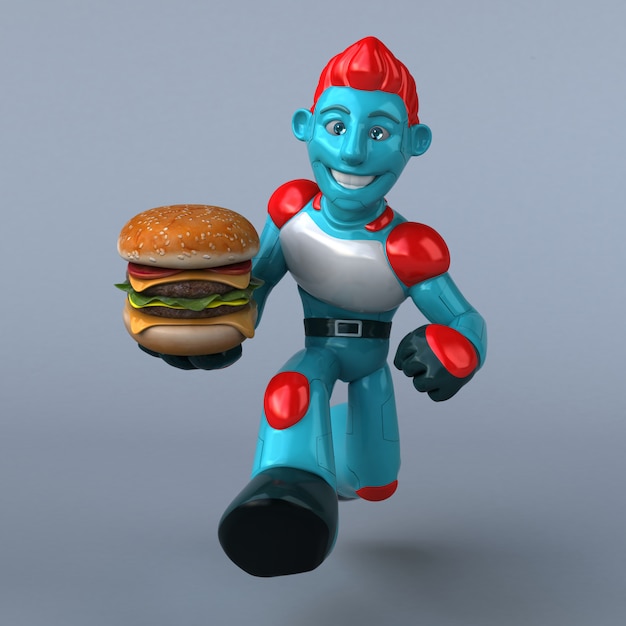 Red Robot - 3D character