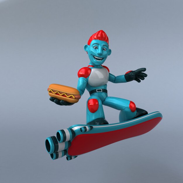 Red Robot - 3D character