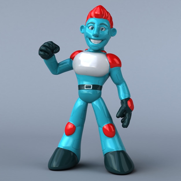 Robot rosso - personaggio 3d