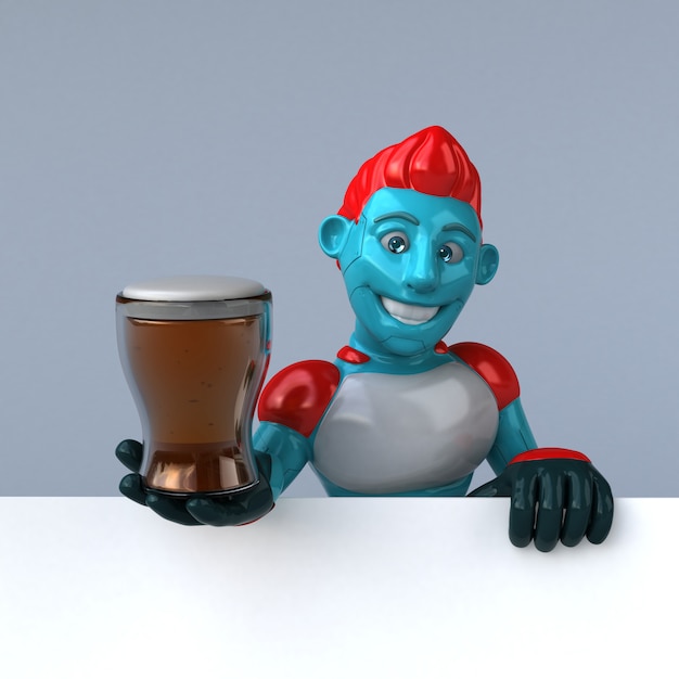 Red Robot - 3D karakter