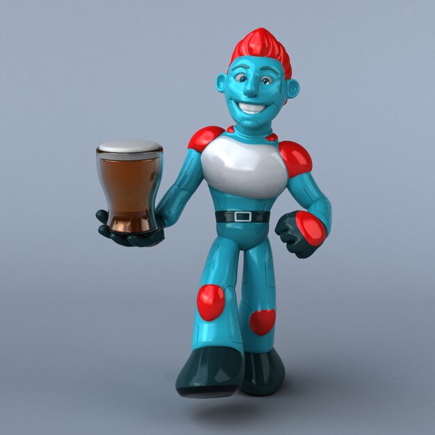 Red Robot - 3D karakter