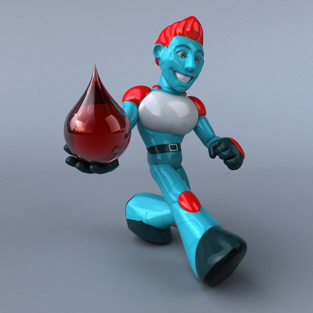 Red Robot - 3D karakter