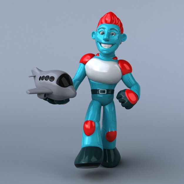 Red Robot - 3D karakter