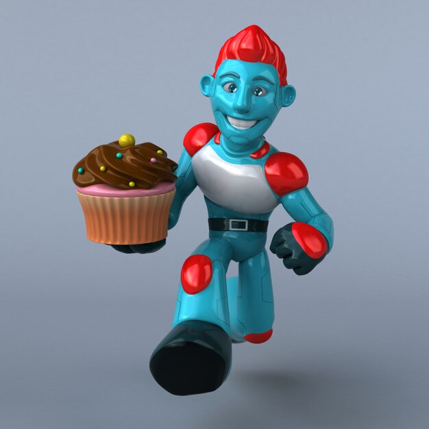 Red Robot - 3D karakter