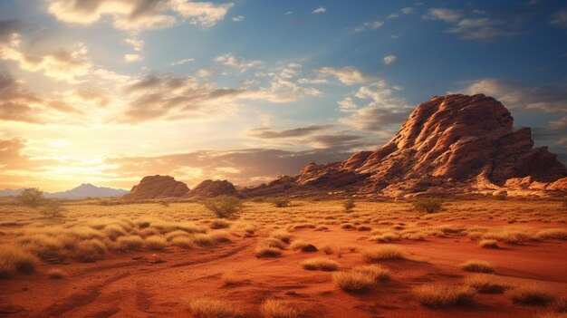 Foto background naturale del deserto di red rock