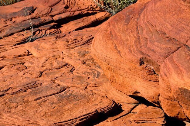 Photo red rock sandstone in the lake mead national recreation area nevada