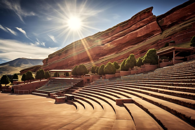 Red rocks amphitheatre scenic photography