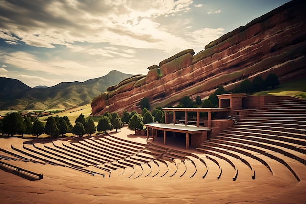 Red rocks amphitheatre scenic photography