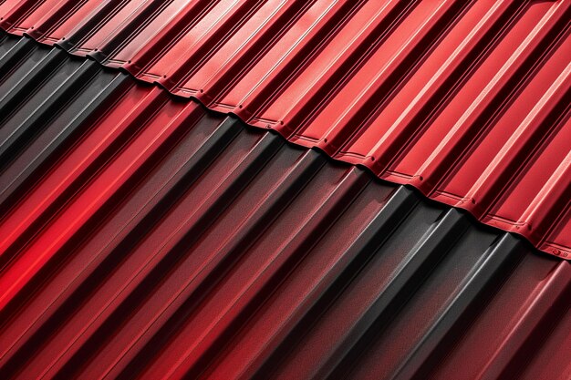 Photo a red roof with a black background