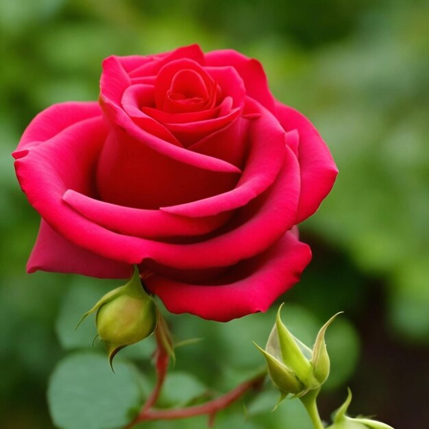 Red rose flower photo