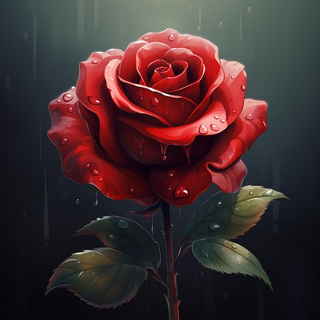 red rose flower