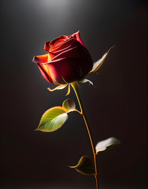 Red rose flower