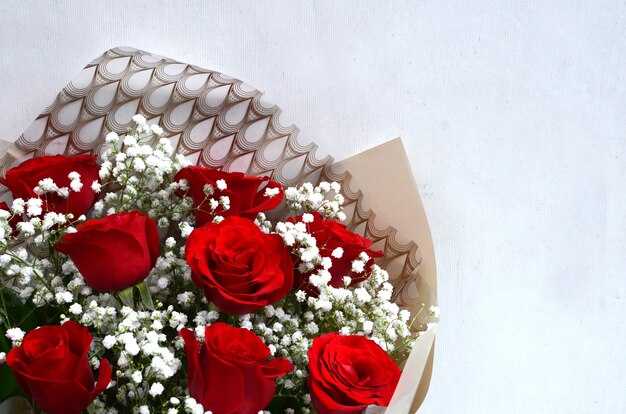 Red rose flowers for background