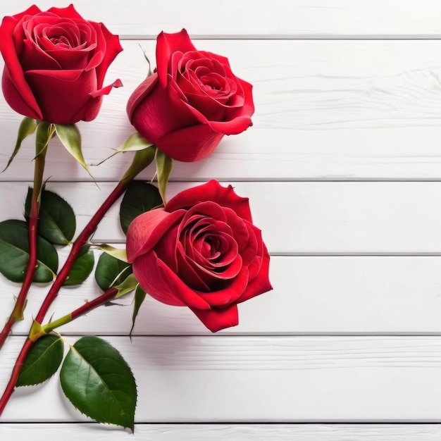  나무 바탕 에 은 장미 꽃 로맨틱 한 발렌타인 데이 인사 카드